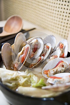 Oyster hotpot Japanese cuisine photo