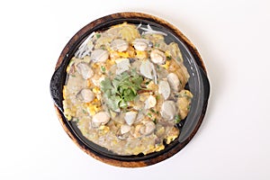 Oyster omelet fire with egg