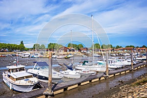 Oyster port of La Teste, Bassin d`Arcachon, France