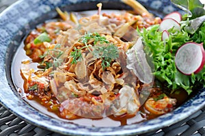 Oyster salad, shell salad