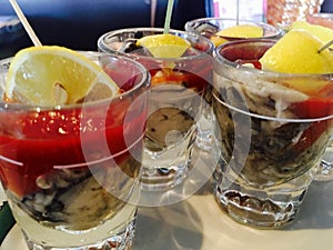 Oyster shooters
