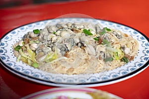 Oyster Vermicelli . taiwanese food photo