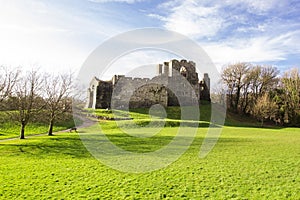 Oystermouth Castle, Mumbles. Swansea, Wales, United Kingdom