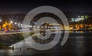 Oystermouth promenade by night