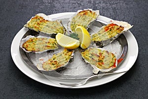 Oysters rockefeller