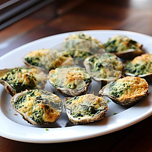 Oysters Rockefeller: Baked Oysters with Rich Butter and Herb Sauce