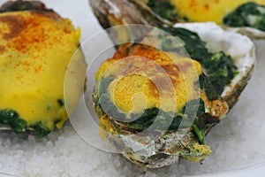 Oysters Rockefeller - Close