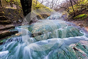 Oyunumagawa Hot spring cascade, Noboribetsu