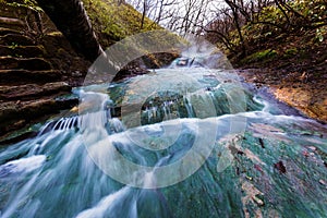 Oyunumagawa Hot spring waterfall, Noboribetsu