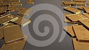 A 1Oz gold bars of a bank