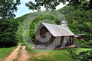 Ozark Church by Dirt Road