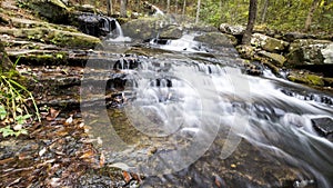 Waterfall along Collins Creek in Herber Springs Arkansas