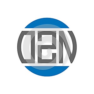 OZN letter logo design on white background. OZN creative initials circle logo concept. OZN letter design