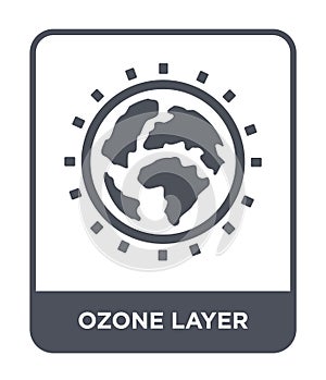 ozone layer icon in trendy design style. ozone layer icon isolated on white background. ozone layer vector icon simple and modern