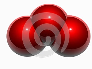 Ozone molecule 3D