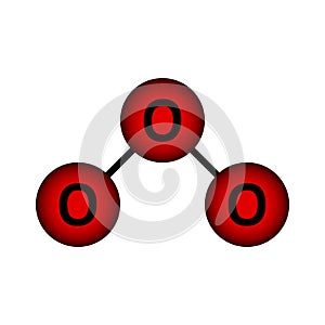 Ozone molecule icon