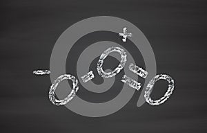 Ozone (trioxygen, O3) molecule