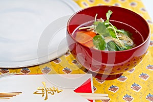 Ozoni/Japanese New Year's soup.