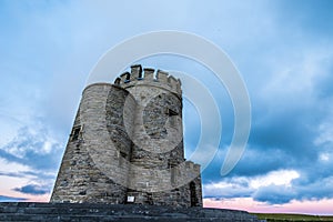 Oâ€™Brienâ€™s Tower and the Cliffs of Moher