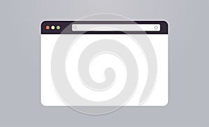 Browser mockup screen and browser windows for internet ui.