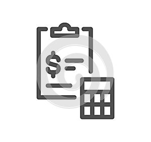 Clipboard related icon.