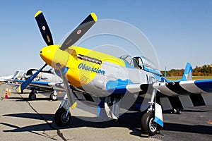 P-51D Mustang Fighter Plane on Display