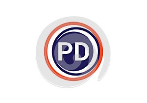 P D, PD Initial Letter Logo design vector template, Graphic Alphabet Symbol for Corporate Business Identity