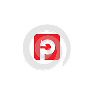 P Letter logo business