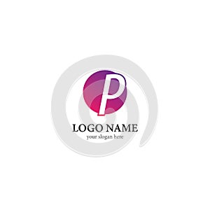 P Letter logo business template