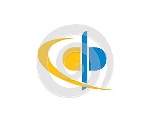 p letter logo business vector