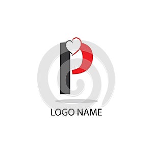 P letter logo symbol modern business