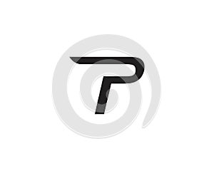 P logo letter Business corporate design vectors