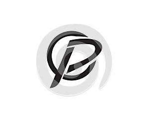 P logo letter Business corporate design vectors