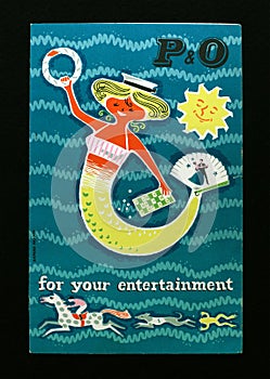 P&O`s `For your Entertainment` brochure on the S.S. Canton in 1960.