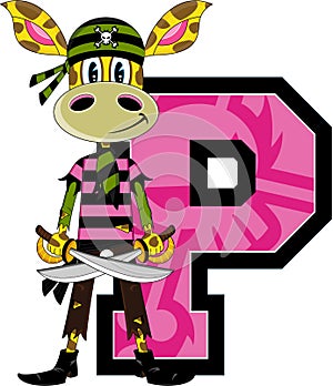 P is for Pirate - Giraffe