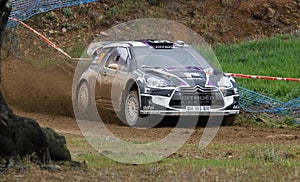 P. Van Merksteijn (NLD) driving is Citroen DS3 WRC