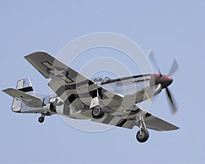 P51 Mustang coming in for a landing