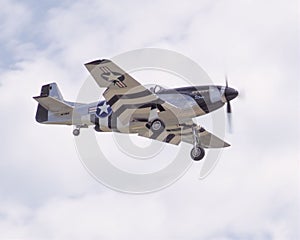 P51 Mustang coming in for a landing