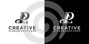 PA or AP initial letter vector logo design