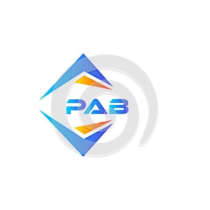 PAB abstract technology logo design on white background. PAB creative initials letter logo concept