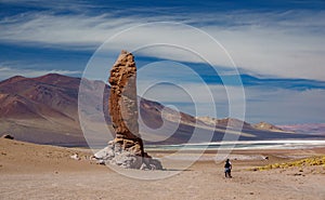Stone formation Pacana Monks in Atacama Desert photo