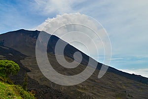 Pacaya is an active volcano in Guatemala