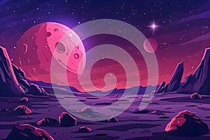 pace galaxy planet cartoon background.