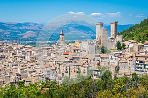 Pacentro, medieval village in L`Aquila province, Abruzzo, central Italy.