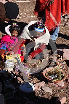 Pachamama ceremony