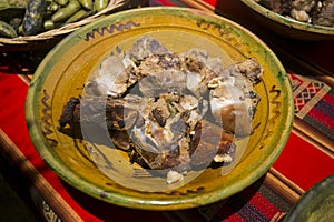 Pachamanca ceremony in Peru. photo