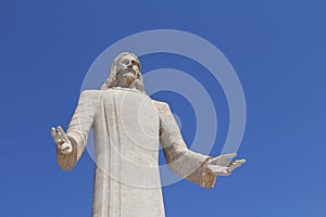 Monumental jesus christ in Pachuca, hidalgo, mexico I photo