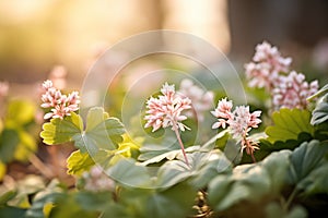 pachysandra terminalis under soft sunlight