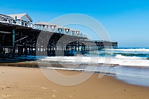 Pacific Beach in San Diego, California with Crystal Pier Cottages