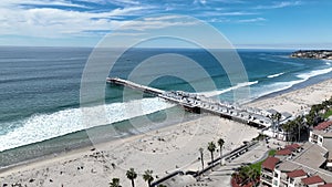 Pacific Beach at San Diego in California United States.